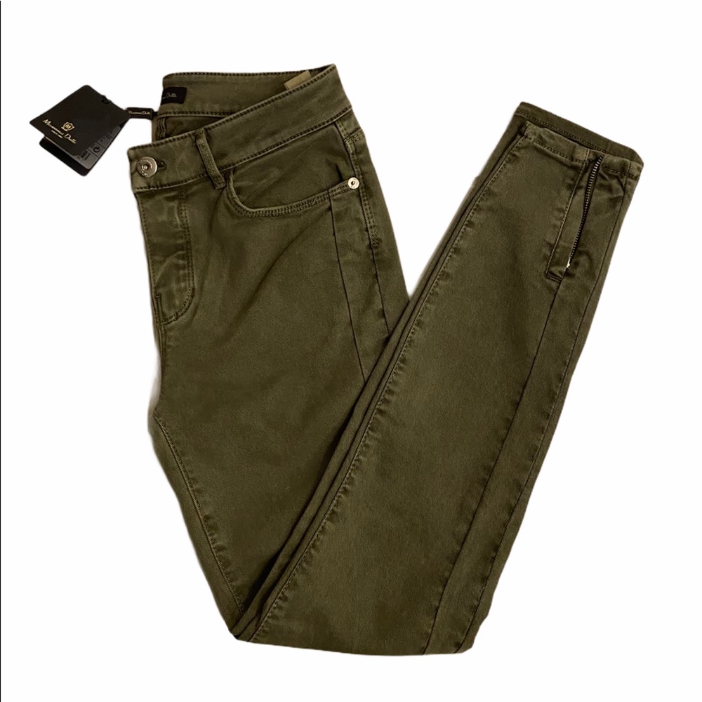 Massimo Dutti Olive Jeans!